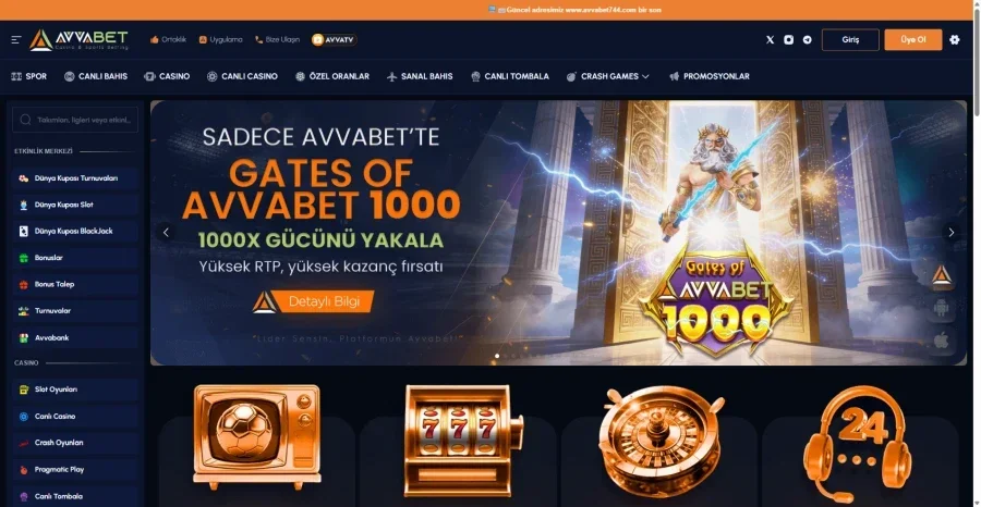 Avvabet arayüz görüntüsü