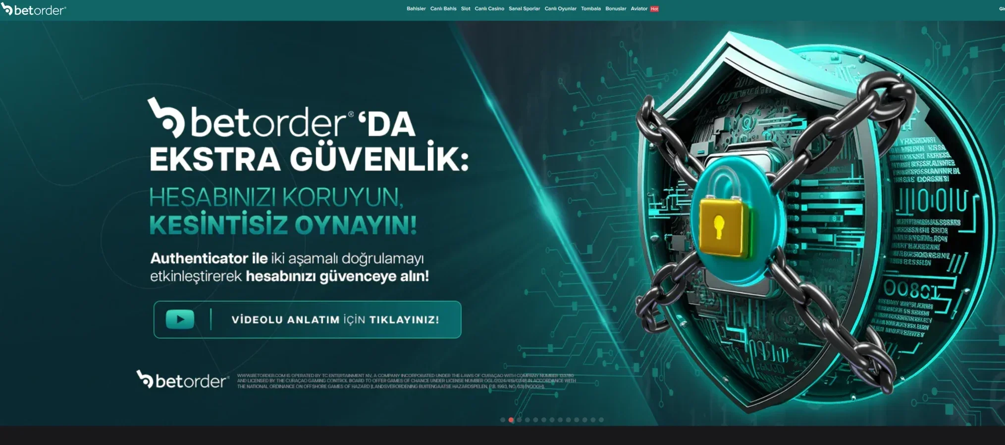Betorder arayüz görüntüsü