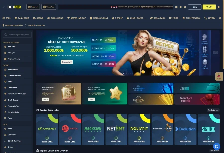 Betper arayüz görüntüsü