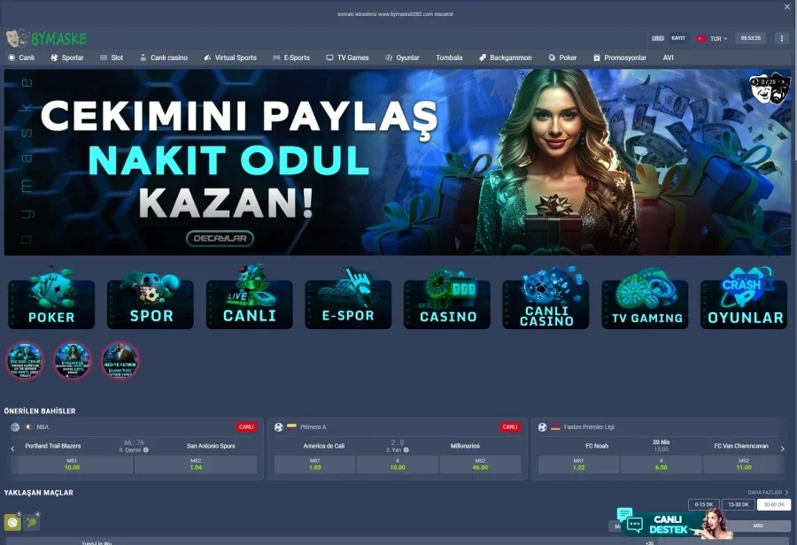 Bymaske arayüz görüntüsü