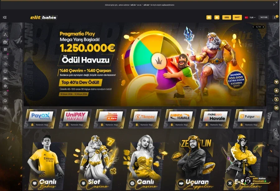 Elitbahis arayüz görüntüsü