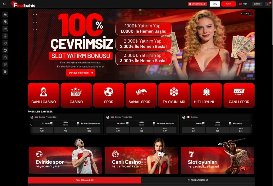 Finalbahis arayüz görüntüsü