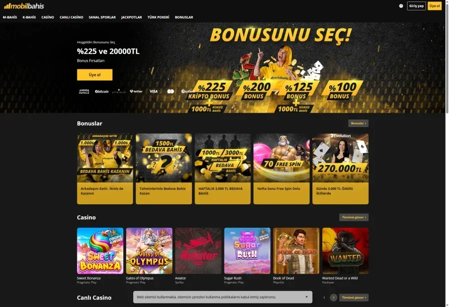 Mobilbahis arayüz görüntüsü